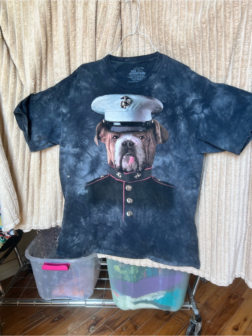 Marine Bulldog Graphic Short Sleeve Tee - Black